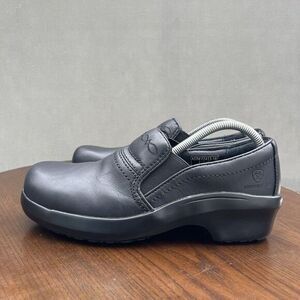 Ariat Clog Shoes Women's 10B Black Leather Expert Safety  Composite Toe 10011976